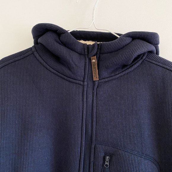 Smith's Workwear Thermal Sherpa Lined Jacket, Hooded, Pockets, Heather Navy, XL - Picture 3 of 12